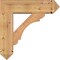 Ekena Millwork Olympic Arts and Crafts Smooth Bracket w/ Offset Brace, Western Red Cedar, 7 1/2"W x 26"D x 26"H BKT0806X26X26OLY03SWR - alternate 3